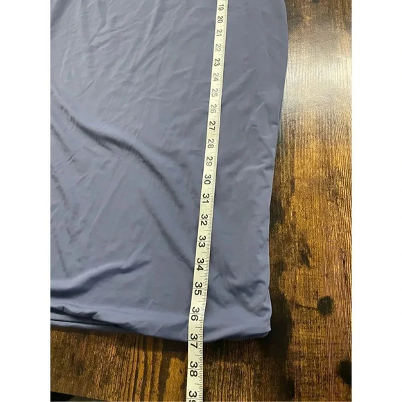 Meshki blue deep V midi dress Size 12 - Picture 7 of 11